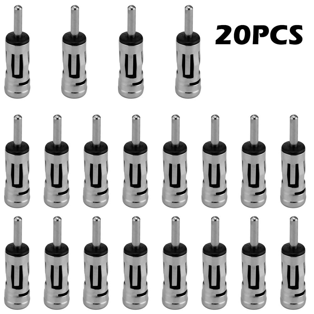 Car Radio Aerial ISO To DIN Adapter - Black, Converts Antenna Connector For Aftermarket Stereos