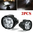 thumbnail image 1 of BAGUER 2Pcs Car Motorcycle Headlight Spot Fog Lights 63X52mm 6 Led 12V 8W 6000K Atv Waterproof Work Lamp Car External Light Accessories, 1 of 8