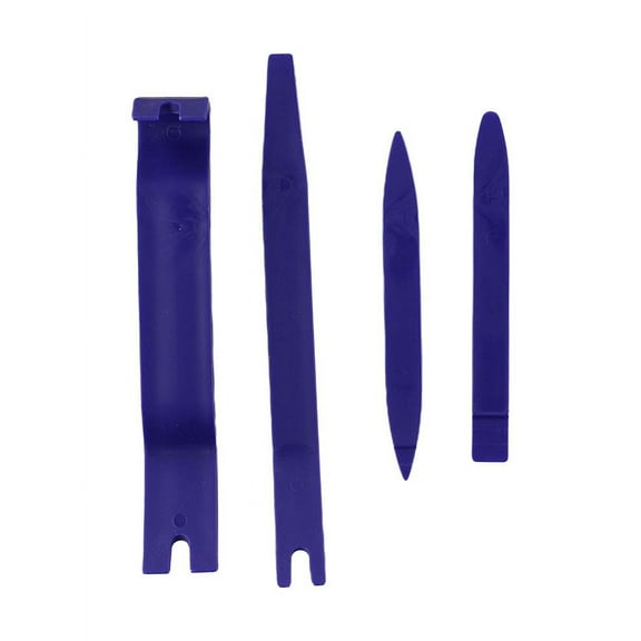 BAGUER 4Pcs Car Door Clip Panel Audio Video Dashboard Removal Kit Installer Prying Tool Navigation Disassembly Automobile Nail Puller