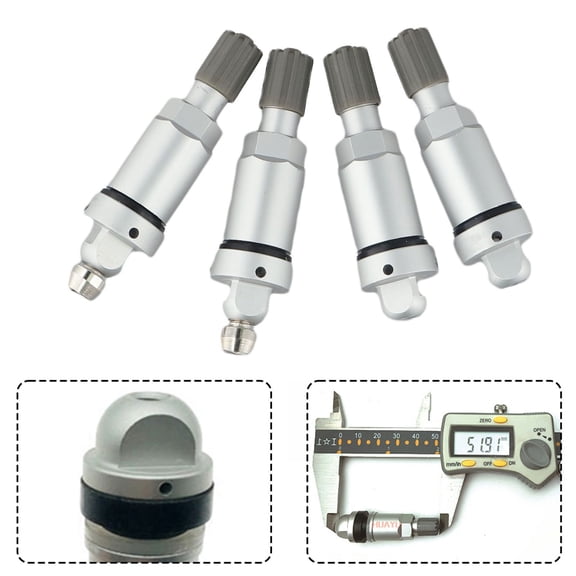 BAGUER 4Pcs Tpms Aluminum Valve Stem Service Kit Replacemen for Tire Valves for Tesla Tpms Aluminum Valve Stem Service Kit Car Part