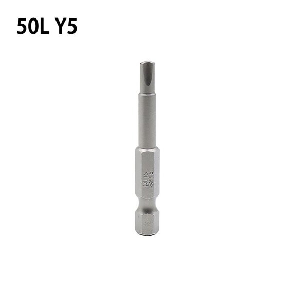 BAGUER 50mm Tri-Wing Y Shaped Screwdriver Bits 1/4Inch Hex Shank Y Type Bit Y3 Y4 Y5 Y6 Herramientas De Mano Y5