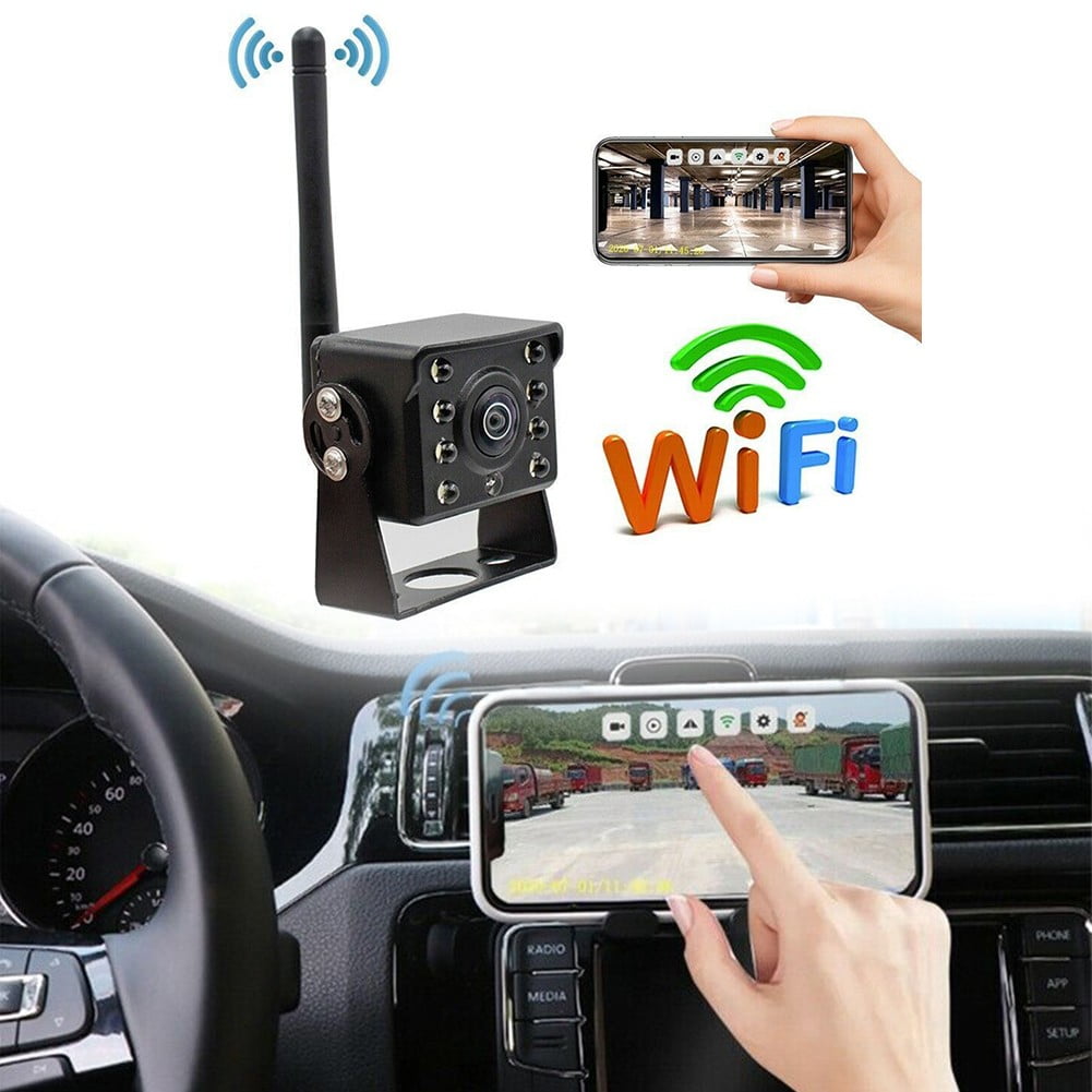 BAGUER Ahd Truck Camera Wireless Wifi Reversing Rear View Camera Bus Trailer Rv Camper Shockproof Parking Assist 1920X1080P Pal / Ntsc