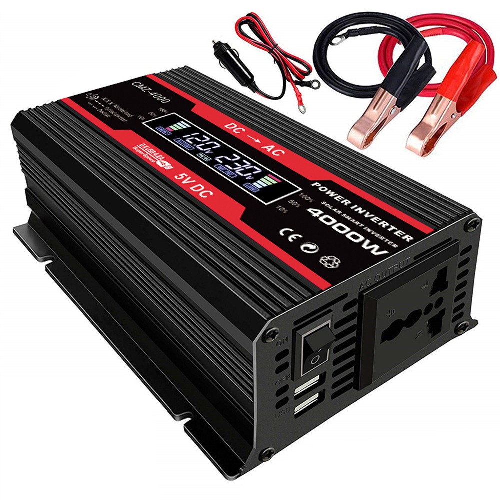 BAGUER Car Converter Power Inverter Modified Sine Wave DC12V to 110/220V Off Grid DC12V-AC110V
