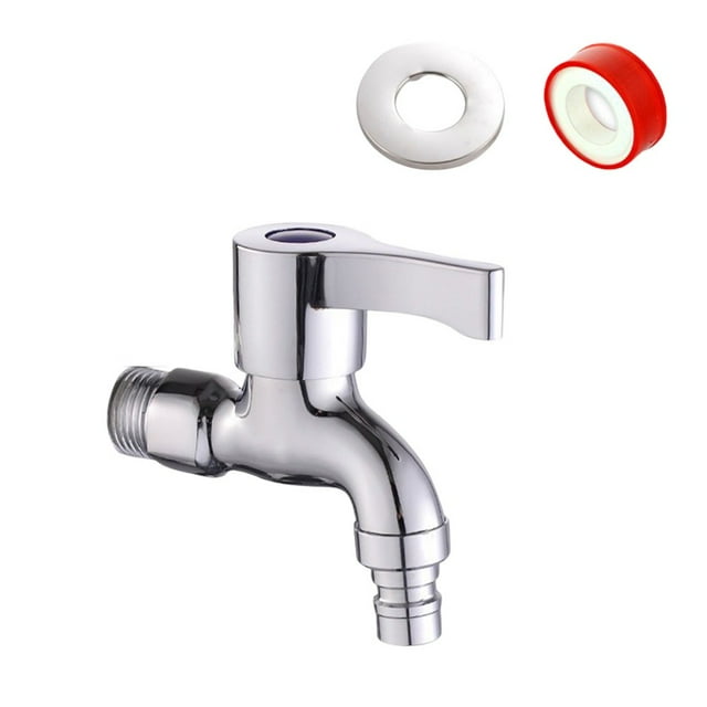 BAGUER Double Head Washing Machine Faucet G1/2 Long Quick Open Faucet