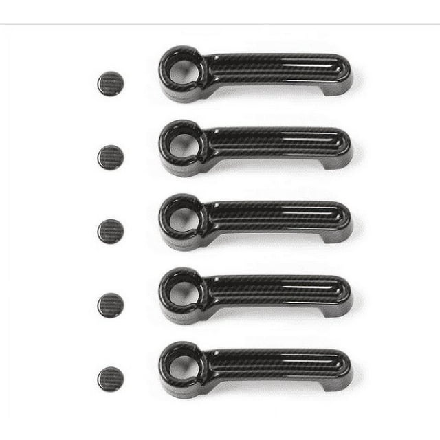 BAGUER For Jeep Wrangler JK Carbon Fibre Door Handle Trim & Handles