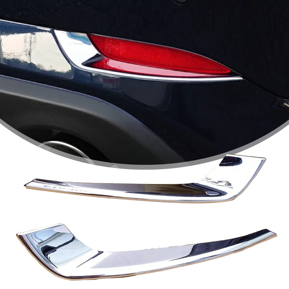 BAGUER For Mazda FOR CX5 20222024 Chrome Rear Bumper Reflector Trims