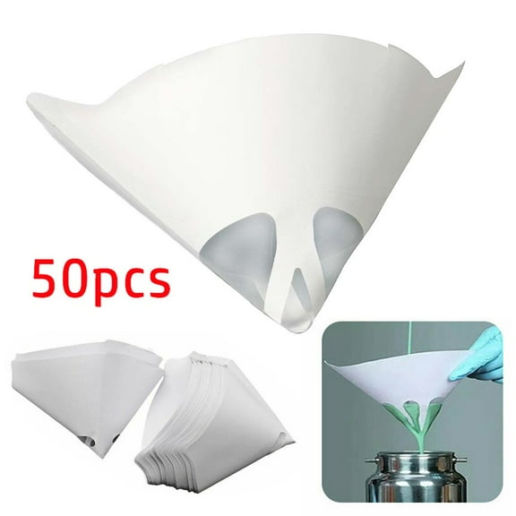 BAGUER Quality Practical Filter Paper Mesh Strainers 190 Mu Filter 50 Pcs Cone Cup Diy Fine Paper Purifying Cup Spray