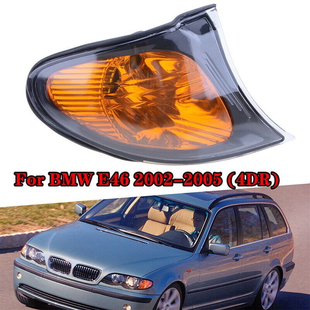 BAGUER Right Front Indicator Signal Yellow Corner Light for BMW 3 Series E46 2002-2005