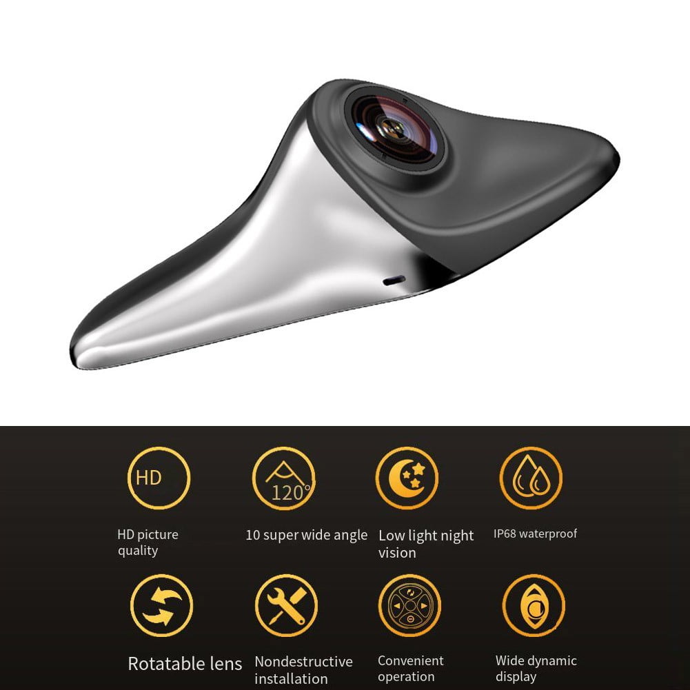 BAGUER Silver Car Rear View Camera Blind Spot Hd Assisted Reversing Left Sides for All Kinds of Vehicles: Car, Truck, Rv, Minivan