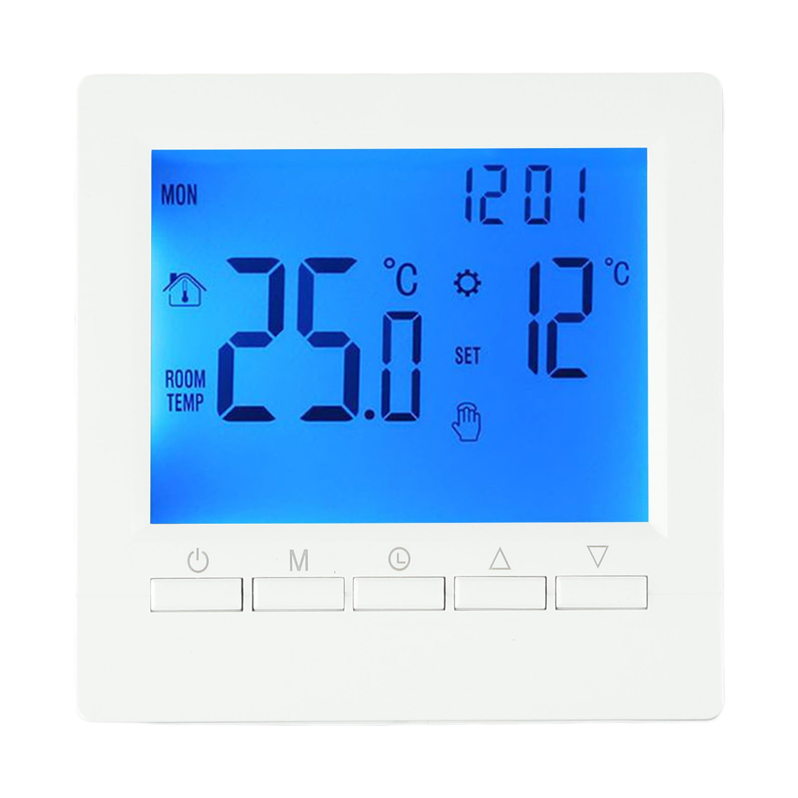BAGUER Thermostat Programmable Digital Room Temperature Controller Children\\\\\\'s Locks LCD Room Heating for Underfloor Heating