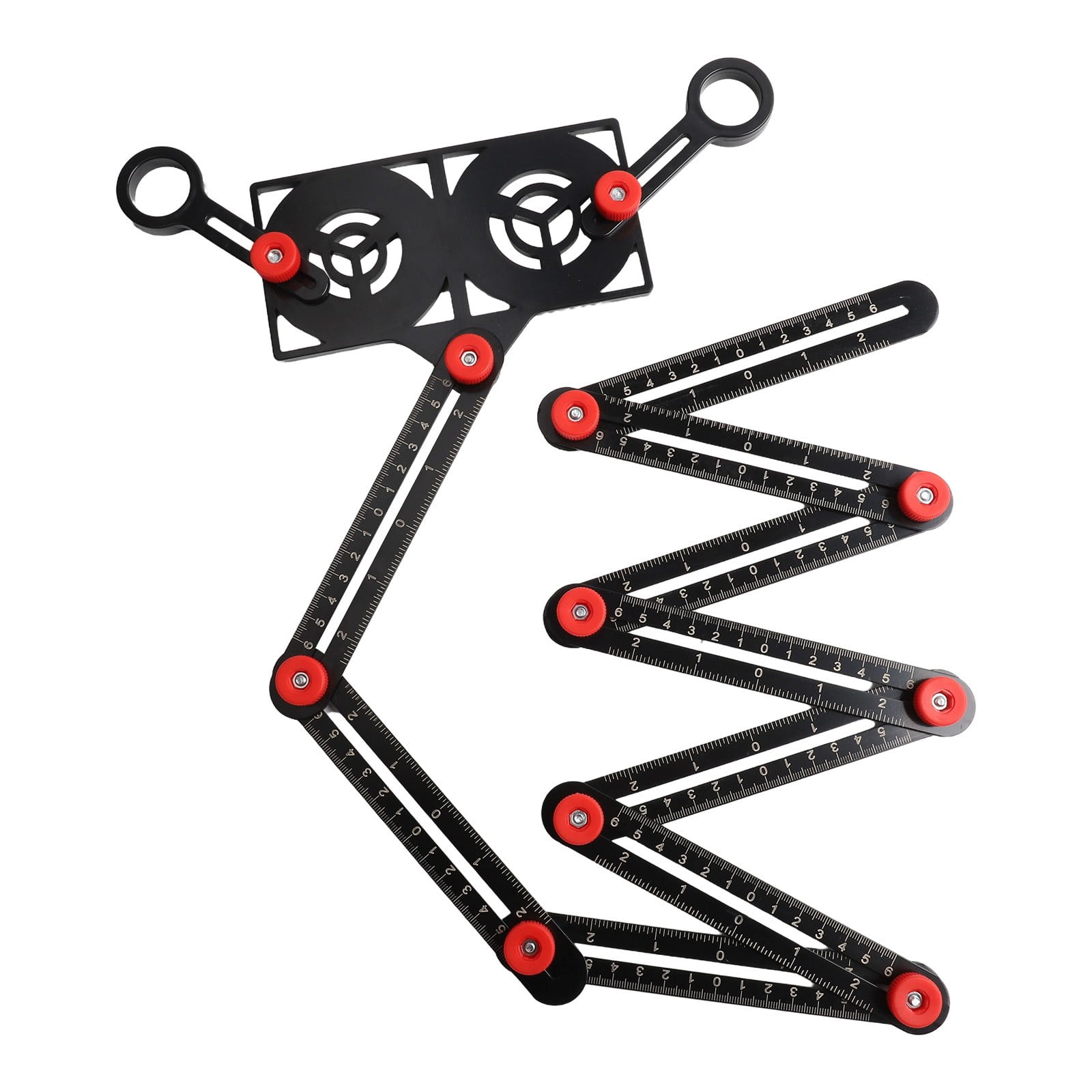 BAGUER Versatile Folding Measuring Tool Tile Positioning Multi-Angle ...