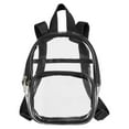 thumbnail image 1 of BAGedge Unisex Clear PVC Mini Backpack, Clear, 1 of 4