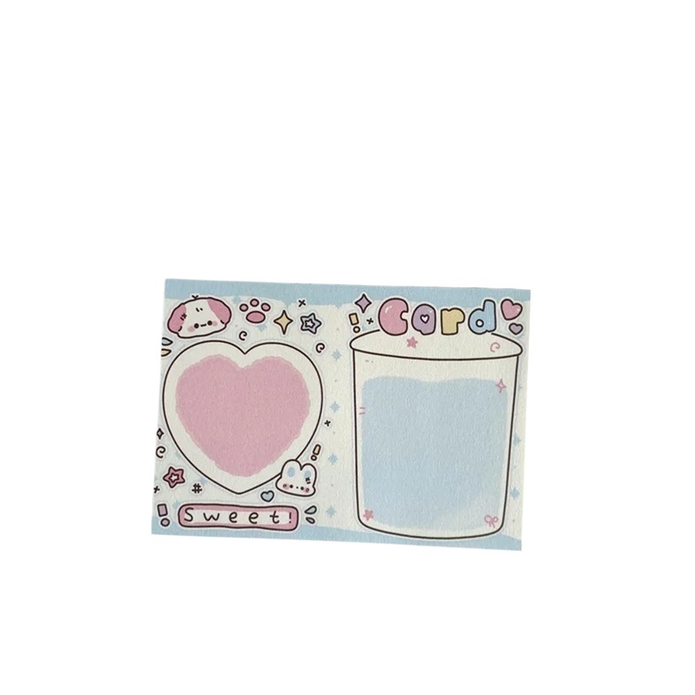 BAI 50 Sheets Kawaii Cartoon Milk Puppy Memo Pads Paper To Do List ...
