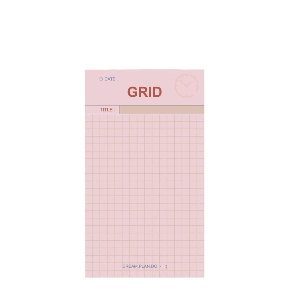 BAI 50 Sheets Simple Memo Pads Kawaii Daily Weekly Planner Check List ...