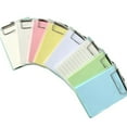 thumbnail image 1 of BAI 50sheets Mini Clipboard Notepads Sticky Note Multi-function Folder Board with Memo Pad for School Stationery Office Supplies, 1 of 6