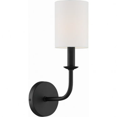 BAI-A2101-MK-Crystorama Lighting-Bailey - 1 Light Wall Mount-Matte Black Finish