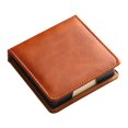 thumbnail image 1 of BAI Luxurious Leather Memo Note Dispenser for Case Desktop Name Cards Sticky Note Holder for Student Journalist, 1 of 7
