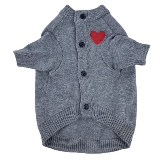 BAIANNAN 1PC Pet Clothing Spring and Autumn Dog warm Hoodie Love Sweater Suitable for Small and Medium sized Dogs cat pet