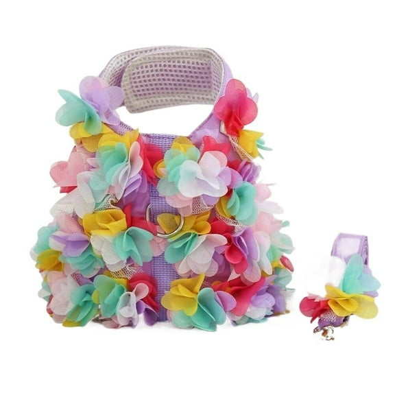 BAIANNAN 1set-Flower dog dress, puppy dog clothing, decorative dog princess dress, cute flower clothing, pet clothing