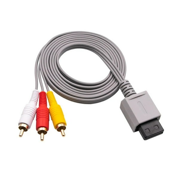 BAIANNAN Audio Video AV Adapter Composite 3 RCA Cable for Nintendo Wii Cord Wire 1.8m