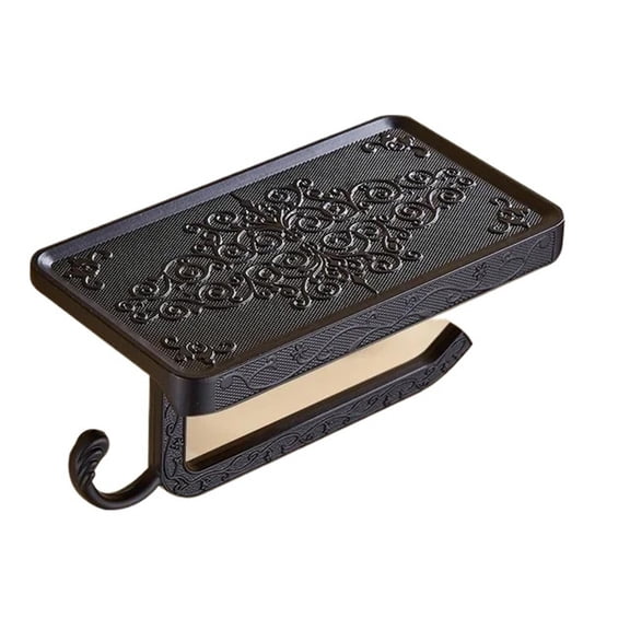 BAIANNAN Bathroom Tissue Holder Phone Holder Chrome/Gold Wall Mounted Toilet Paper Holder Bathroom Hardware Toilet Accessories