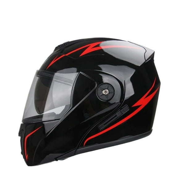 BAIANNAN Certification Motorcycle Helmet Double Lens Cross Section Helmet Safety Modular Flip Helm Unisex Helmet With Visor