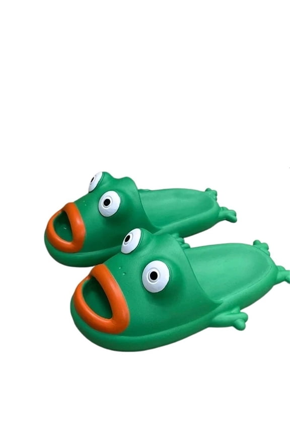 Frog House Slipper Cloud Woman Sandals Flip Flops Sandals Soft Sole Beach Non Slip Home Shoes Platform Weird Female Slides Men