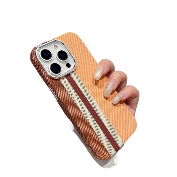 BAIANNAN Luxury Carbon Fibre Kevlar Pattern Armor For Magsafe Magnetic Case For iPhone 16 15 14 Plus 13 12 11 Pro Max Shockproof Cover