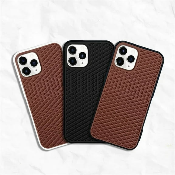 BAIANNAN Luxury Phone Case For iPhone 16 15 14 13 12 11 Pro Max Mini XS XR XSMax 6 7 8 Plus Waffle Shoe Sole Classic Back-Van-Case Cover