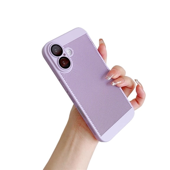 BAIANNAN Mesh Breathable Phone Case For iPhone 16 15 14 13 12 Mini 11 Pro XR X XS Max 8 7 Plus Grid Heat Dissipation Cooling Bumper Cover