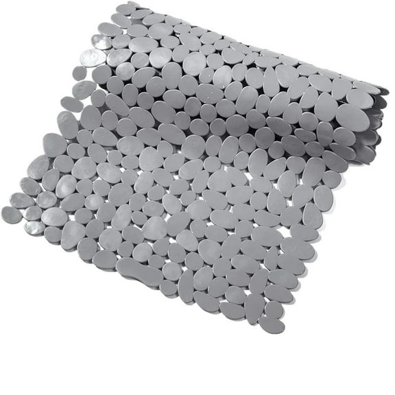 BAIANNAN Non-Slip Bath Tub Shower Mats Pebble Shape Machine Washable Bathtub Mat With Drain Holes Suction Cups For Bathroom