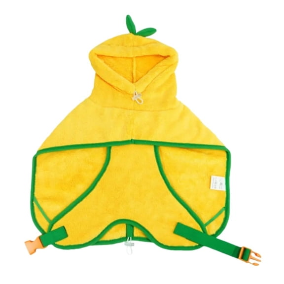 BAIANNAN Pet Clothes Halloween Cute Pumpkin Transformation Dog Bathrobe Coral Fleece Water Absorbent Clothes For small medium Large Dogs