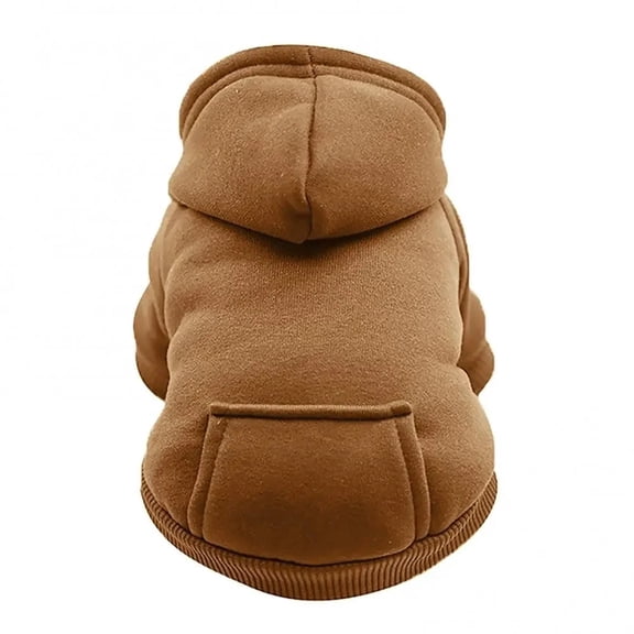 BAIANNAN Puppy Pet Hooded Sweatshirt Autumn Winter Two-legged Pocket Cat Dog Clothes