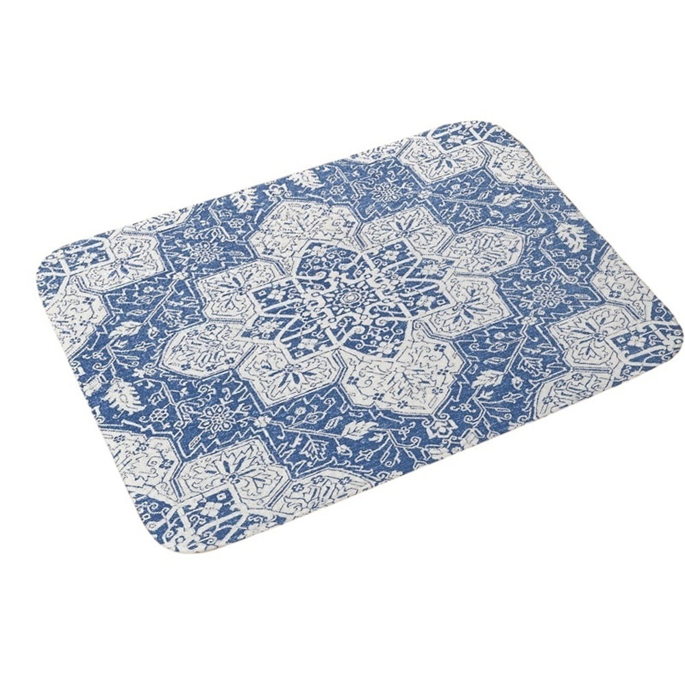 BAIANNAN Rug Pattern Kitchen Bath Entrance Door Mat Flannel Carpet BAIANNAN Rug Pattern Kitchen Bath Entrance Door Mat Flannel Carpet