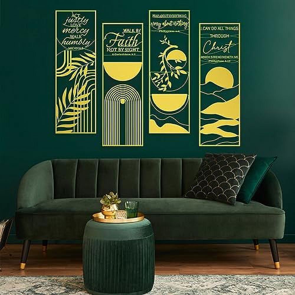 BAIDAIOO Bible Verses Wall Decor Metal Inspirational Wall Art