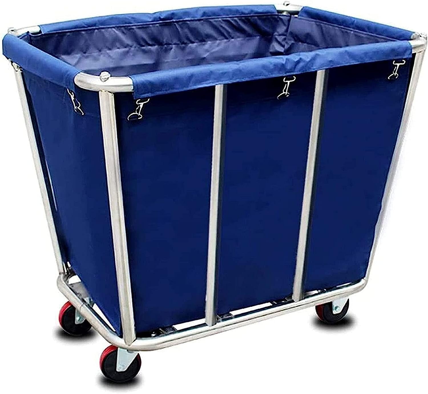 BAIDAOOB Large Laundry Cart Industrial Commercial Rolling Laundry Cart Dirty Clothes Bin with