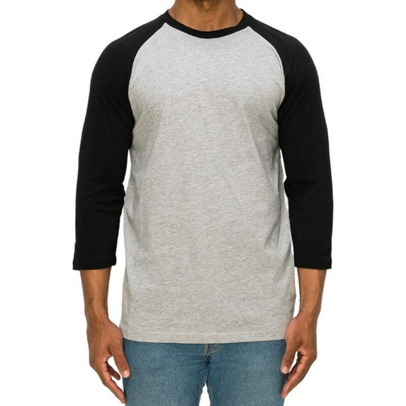 BAIEBLEUE GLOBAL Men's 3/4 Sleeve Baseball Jersey, Vintage Raglan Casual Sleeve Tee Shirt Baseball Jersey