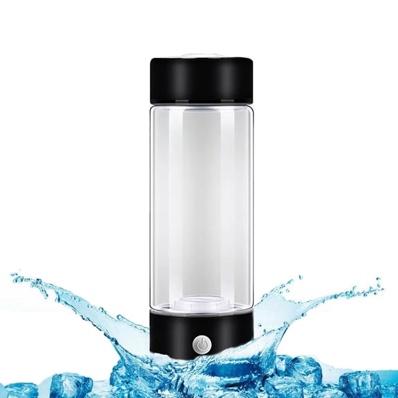 BAILANku Hydrogen Water Bottle, 2024 New Hydrogen Water Generator, Portable Hydrogen Water Ionizer Machine, Hydrogen Rich Water Glass Health Cup for Home Travel Daily