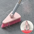 thumbnail image 1 of BAILANku Tile Floor Scrub Brush, Scalable Rotatable Long Extendable Handle Removable Brush, Tile Floor Cleaning Scrub Brush, Triangle Cleaning Brush for Tub, Bathroom, Tile, Wall and Kitchen, 1 of 6