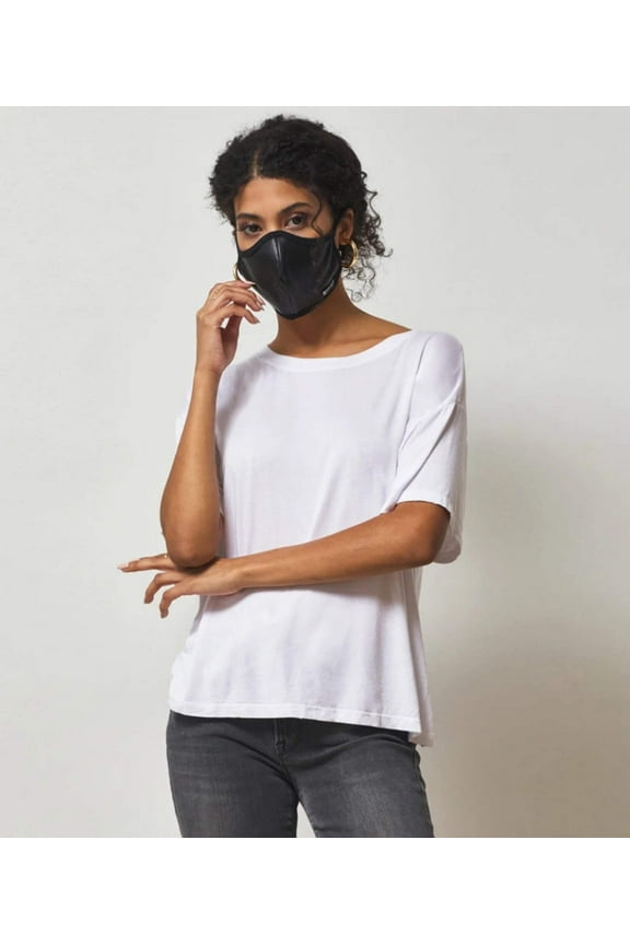 BAILEY BERRY Adult Black Vegan Leather Face Mask