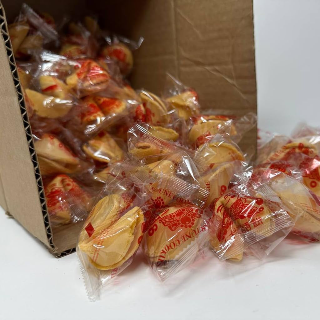 BAILY 100 Fortune Cookies AIF4 Individually Wrapped for Freshness, Bulk