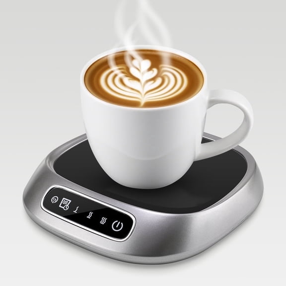 FlareMore USB Coffee Mug Warmer Pad,Smart Touch Heating Cup Mat with Timer,3 Temperature Settings,Auto Shut Off Electric Coffee & Milk Tea Warmer for Home,Office,Desk,Birthday Gifts for Women Man
