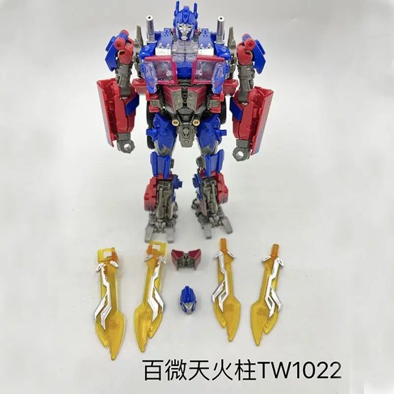 BAIWEI1022 no box TW1022 Charge Flying Wing Column Alloy Sky Fire Transformation Car Robot Model Boy Toy Height 18CM