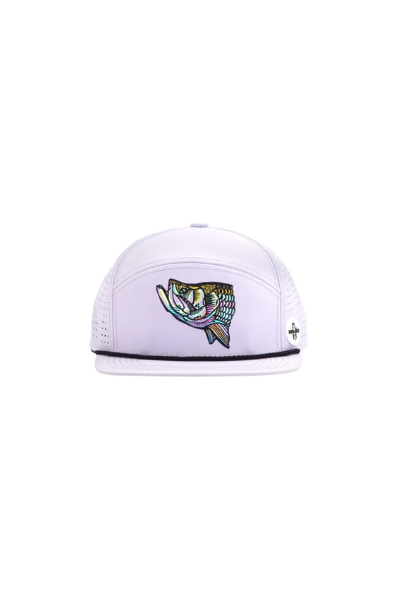 Tarpon Head Performance Flat Brim Hat - Lavender One Size