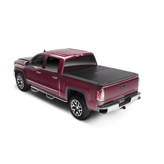 BAK BAKFlip FiberMax Hard Folding Truck Bed Tonneau Cover | 1126504 | Fits 2004 - 2015 Nissan Titan 6' 7" Bed (78.9")