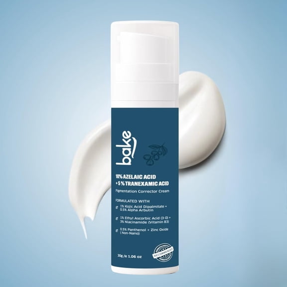 BAKE 10% Azelaic Acid + 5% Tranexamic Acid Cream For Men & Women | 30g