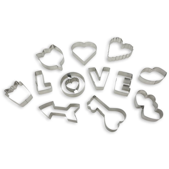 Handstand Kitchen Baked with Love 12-piece Cookie Cutter Assortment