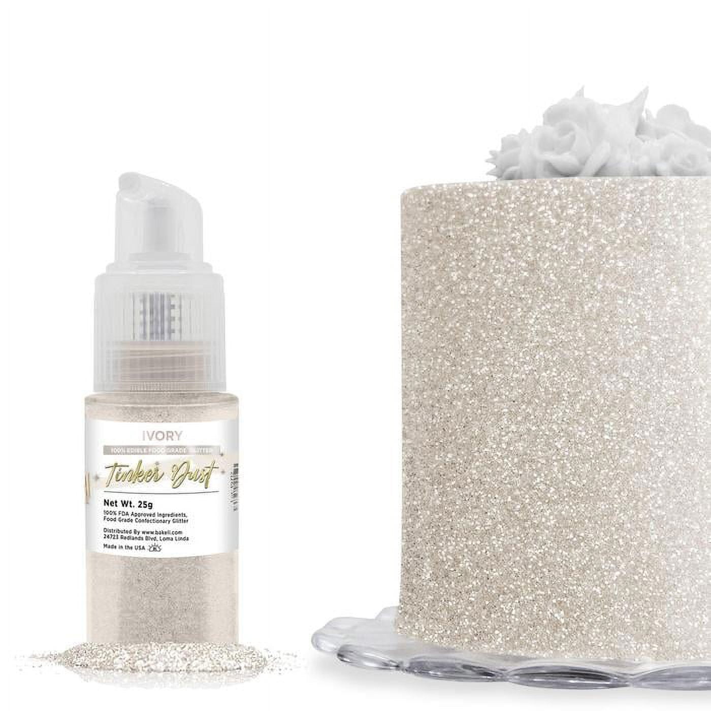  Blacksherbet Edible Glitter Dust Spray, (10g), 100% Edible