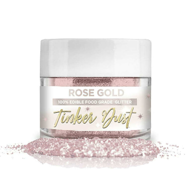 Edible Glitter dust ROSE GOLD ( 6 grams ) Magic dust , Kosher, Gluten free