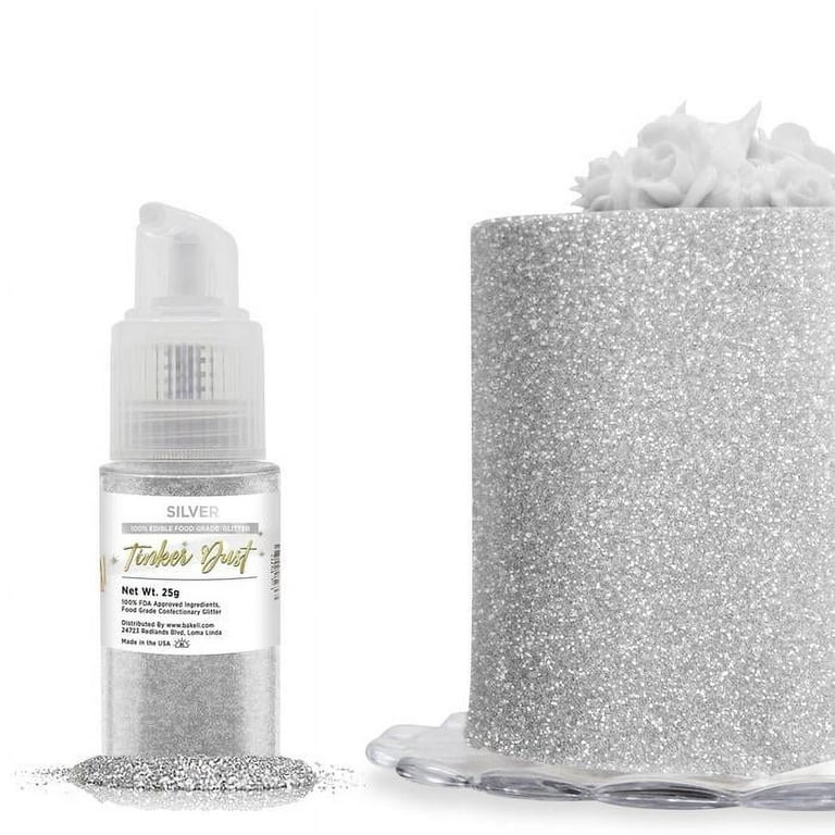 Silver Edible Glitter Spray Pump - The Peppermill